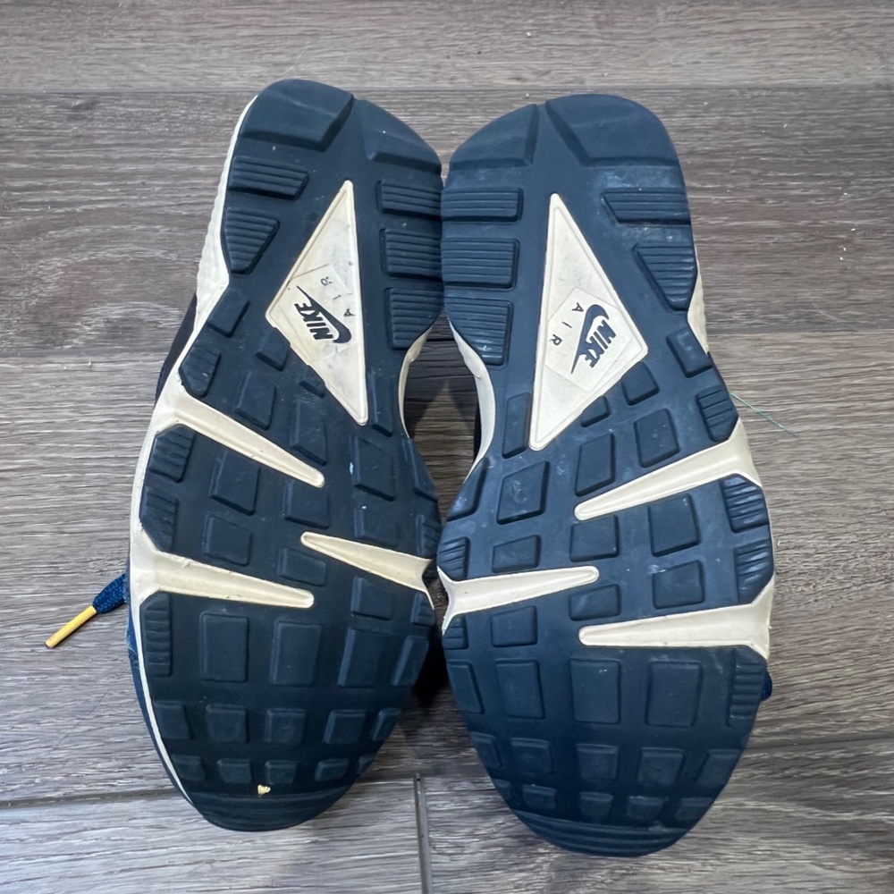 Nike Mens Huarache Premium Armory Navy University GOld - Picture 10 of 10